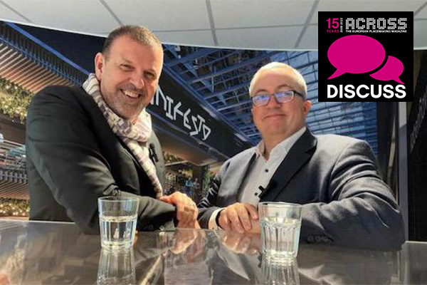 Will Odwarka (left) and Jonathan Doughty (right) in our new video format ACROSS DISCUSS about chances and challenges in the F&B industry. /// credit: Will Odwarka, Jonathan Doughty, ACROSS