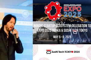 Markus Porvari, Founder and CEO of HyperIn, at EXPO 2025 Osaka. /// credit: HyperIn