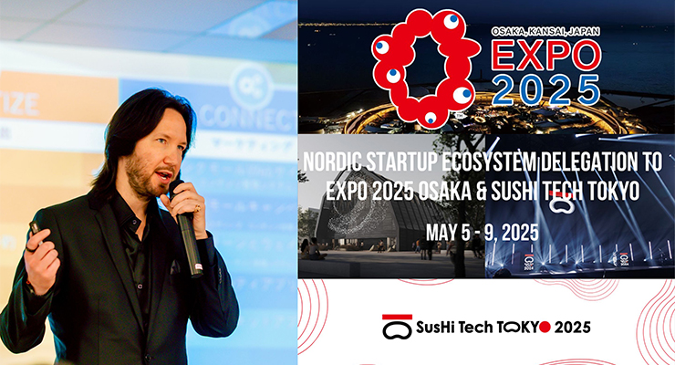 Markus Porvari, Founder and CEO of HyperIn, at EXPO 2025 Osaka. /// credit: HyperIn