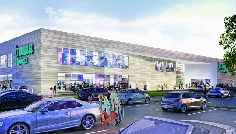 The second phase of Huma Eleven is opening this autumn, underscoring its position as the most modern shopping center in Vienna. Image: renderwerk