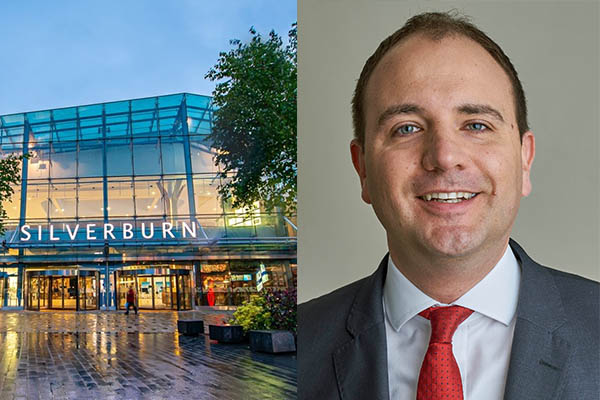 Left: Glasgow’s flagship Silverburn Shopping Center has an on-site management and operations team of 12 individuals. Credit: Silverburn. Right: Nick Hilton. Partner for Retail and Leisure at Workman. Credit: Workman