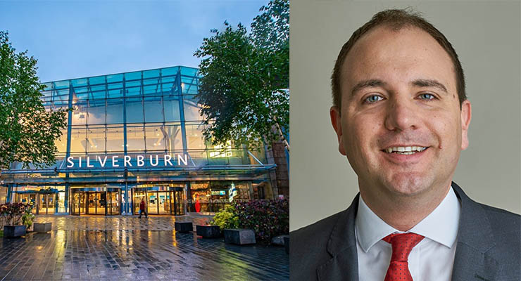 Left: Glasgow’s flagship Silverburn Shopping Center has an on-site management and operations team of 12 individuals. Credit: Silverburn. Right: Nick Hilton. Partner for Retail and Leisure at Workman. Credit: Workman