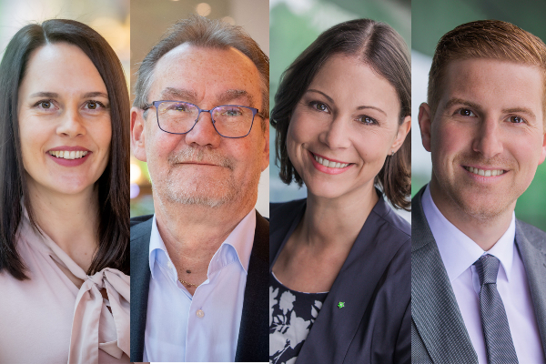 Left to right: Petra Hemetsberger, Roland Gruber, Nina Wolfgruber, Thomas Frauenlob | Credit: Eva trifft