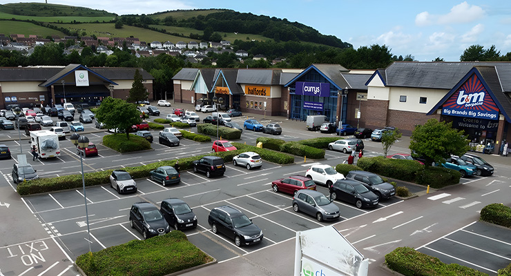 Parc-Y-Llyn Retail Park, Aberystwyth. /// credit: BARQUES