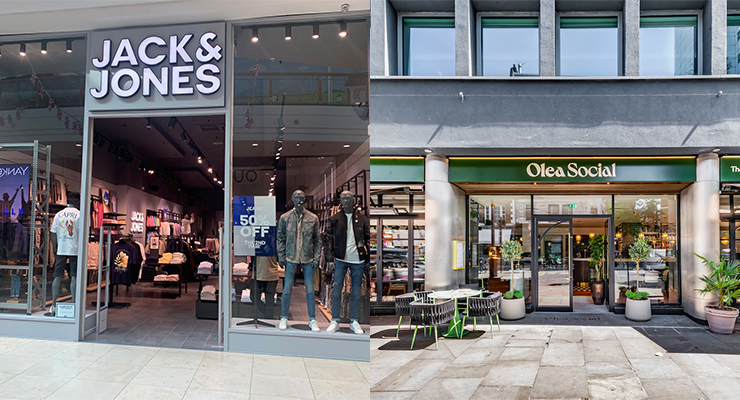 The newest locations for JACK & JONES and OleaSocial /// credit: spada (left), Aver (right)