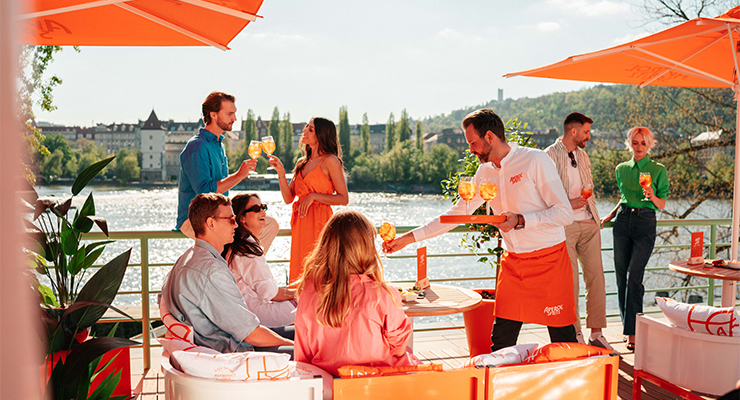 Aperol Spritz Terrace, Mánes Gallery, Prague // credit: Cushman & Wakefield