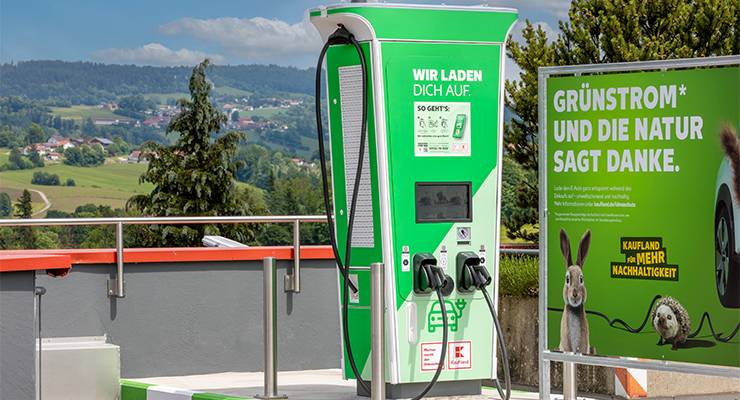 Kaufland´s 300th e-charging station in Hauzenberg, Germany. /// credit: Kaufland