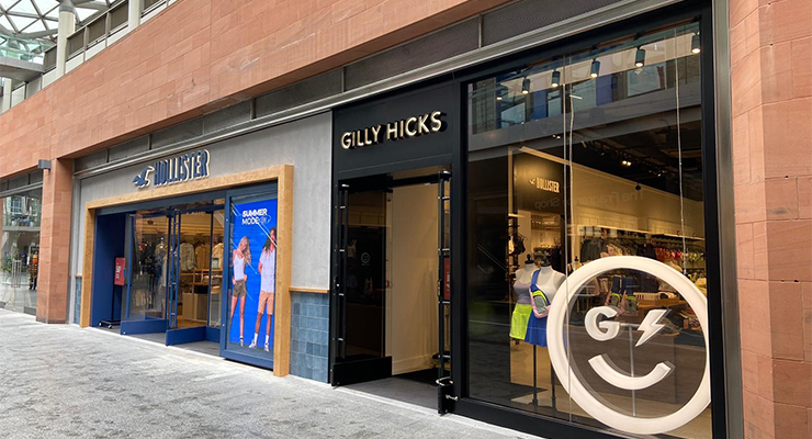 Hollister, and Gilly Hicks at Liverpool ONE. /// credit: Aver