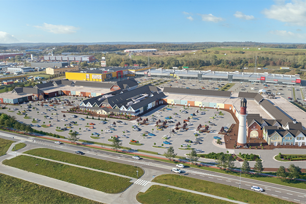 2000 sq m extension plan of Designer Outlet Gdańsk. /// credit: ROS Retail Outlet Shopping