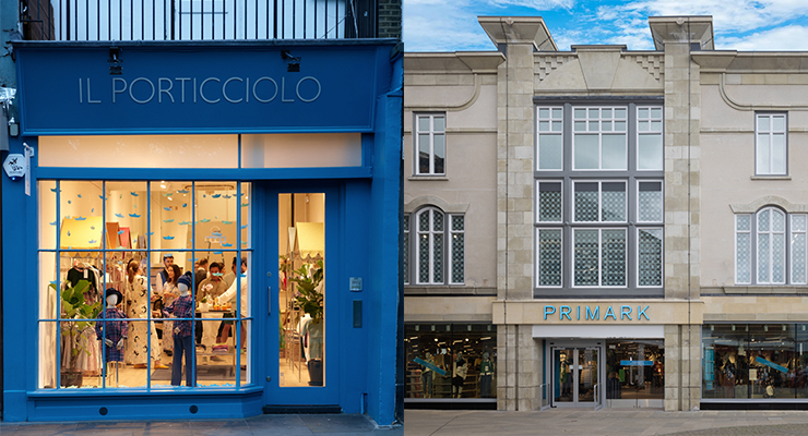 Il Porticciolo debuts on King´s Road (left), while Primark opens at Old George Mall /// credit: Aver