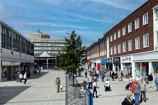 Billingham town centre, in County Durham, England. /// credit: BARQUES