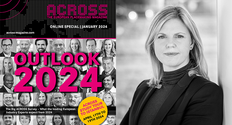 ACROSS Outlook 2024 (left), Cindy Andersen (right) /// credit: ACROSS, Ingka Centres