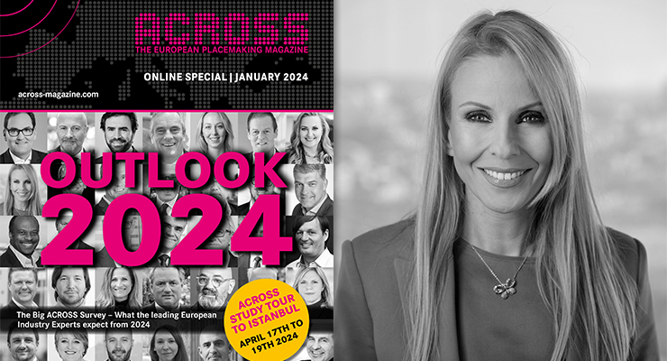 ACROSS Outlook 2024 (left), Jovana Cvetković (right) /// credit: ACROSS, MPC Properties