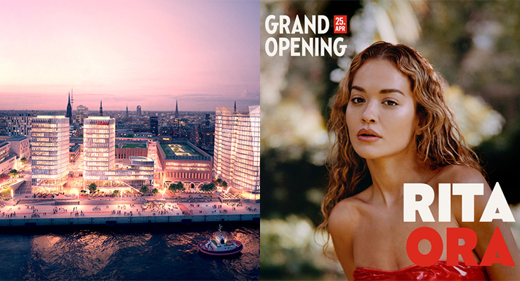 As part of the Grand Opening on April 25, guests can look forward to a special highlight: in the evening, international superstar Rita Ora will give an exclusive concert. /// credit: URW
