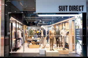 New Suit Direct flagship store at Westfield Stratford City. /// credit: Baird Group, Suit Direct