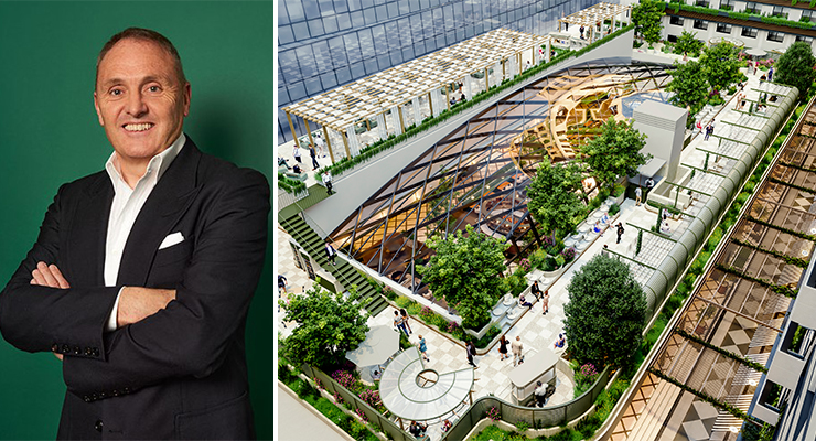Ian Sandford, President of Eurofund group (left), NUGA Castellana, Spain (right). /// credit: Eurofund Group