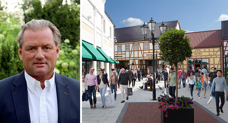 Thomas Reichenauer, Co-Founder an Managing Director of ROS Retail Outlet Shopping (left); Designer Outlet Berlin, newly acquired by FREY and ROS (right). /// credit: ROS Retail Outlet Shopping