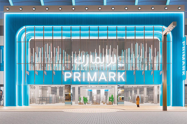Facade design of Primark's upcoming store in Kuwait. /// credit: Primark