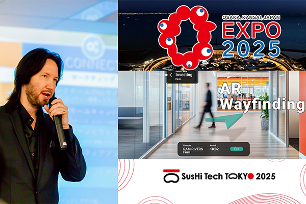 Markus Porvari, Founder and CEO of HyperIn, at EXPO 2025 Osaka. /// credit: HyperIn