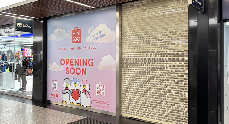 MINISO at Ealing Broadway in London, UK /// Credit: MINISO
