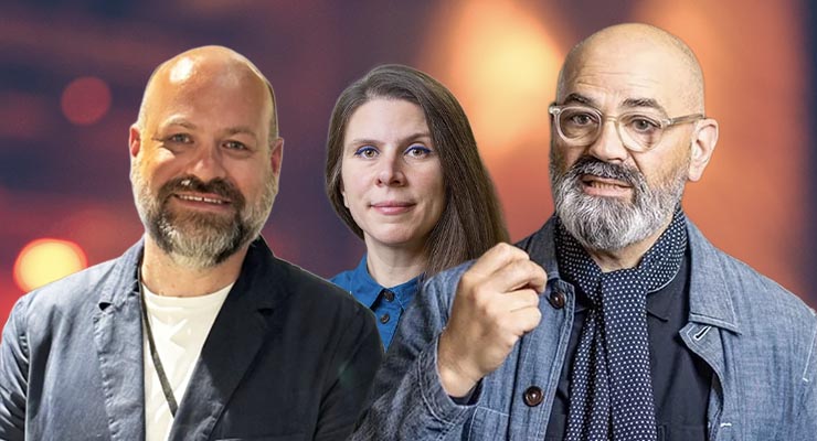 Left to right: Paddy Gamble, Elisa Cecilli and Ibrahim Ibrahim of Portland. | © Portland