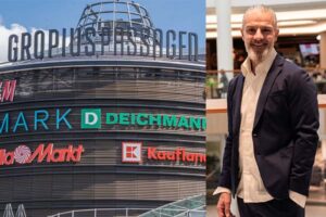 Left: Facade of Gropius Passagen, Right: Christian Danne /// Credit: Gropius Passagen