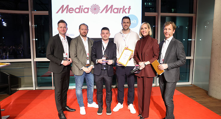 The Austrian Retail Innovations Award 2025 for Best Omnichannel Solution goes to MediaMarkt and Wolt | © Katharina Schiffl