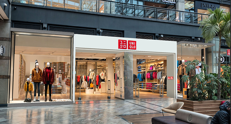 Visualization of UNIQLO in Westfield Centro, Oberhausen, Germany /// Credit: Unibail-Rodamco-Westfield (URW)