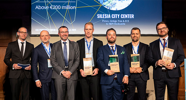 NEPI Rockcastle's team receives award at the CEE Property Forum & Awards Gala in Vienna, Austria /// © NEPI Rockcastle