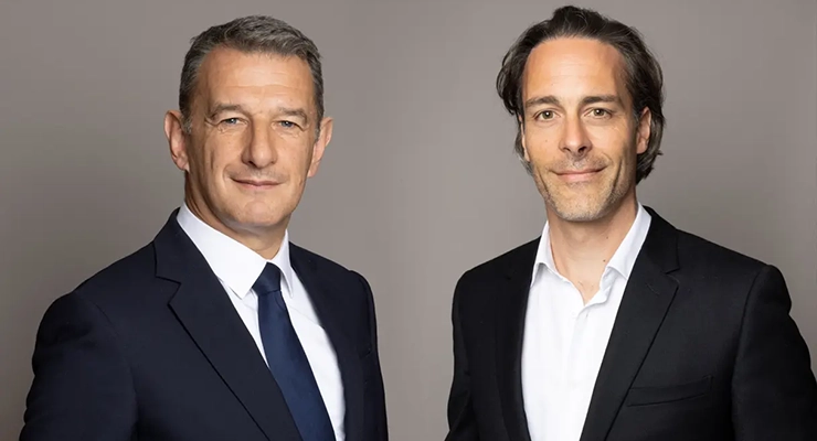 From left: Jean-Marie Tritant and Vincent Rouget, CEO and CEO-elect of URW | © URW